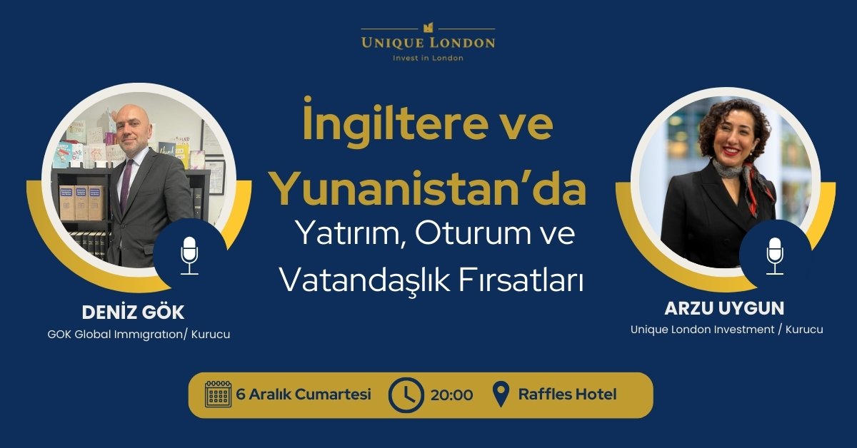 İngiltere ve Yunanistan’da Yatırım